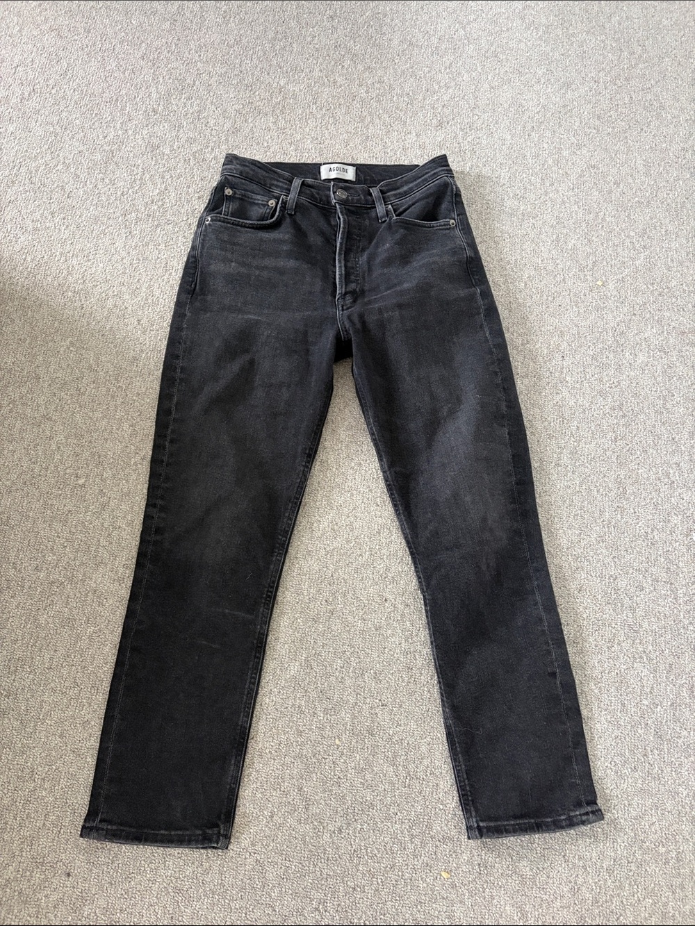 Agolde Riley Straight Slim Jeans - Picture 2 of 3